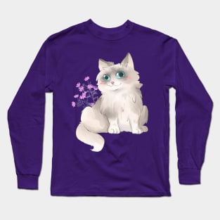 Cat Toon Ragdoll Long Sleeve T-Shirt